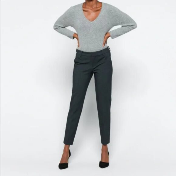 Liverpool The Knit Renee Printed Straight Leg Trouser Navy Blue 12/31 - Picture 1 of 16